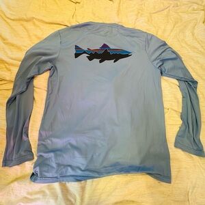 PATAGONIA MEN’S R0 SUN LONG SLEEVE SHIRT (BLUE/MEDIUM)